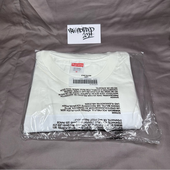 NWT 2022 SUPREME ANDRÉ 3000 PHOTO TEE MENS MEDIUM WHITE DEADSTOCK - Picture 3 of 4